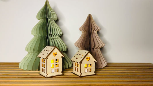 Dekorative lyshuse i træ